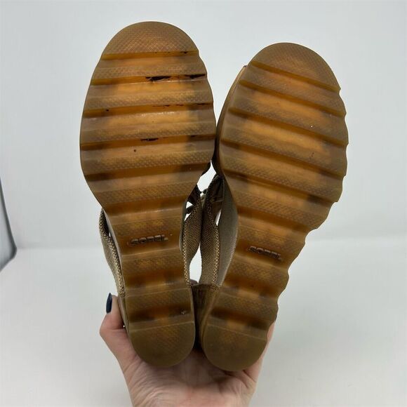 Sorel Women's Joanie Caged Wedge Lace Up Sandals Brown Size 10 Summer Casual - Picture 10 of 14